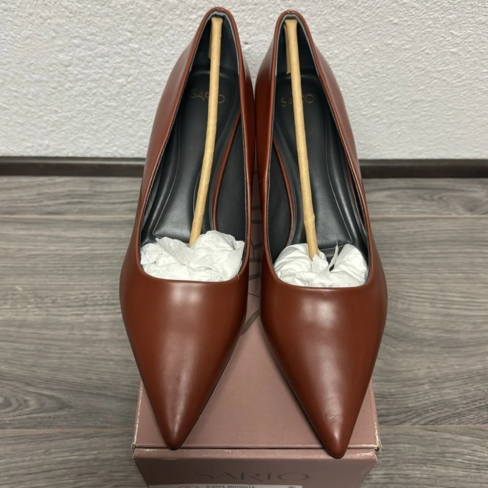 Franco Sarto Diva Leather Kitten Heel Pumps